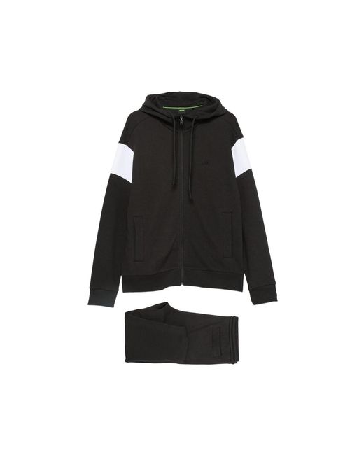 Boss Black Jumpsuit Cotton Jacket for men