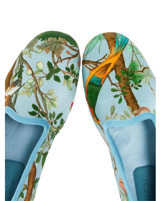 Gucci Green Satin Voyage Tian Slippers Shoes Loafers & Sandals for men