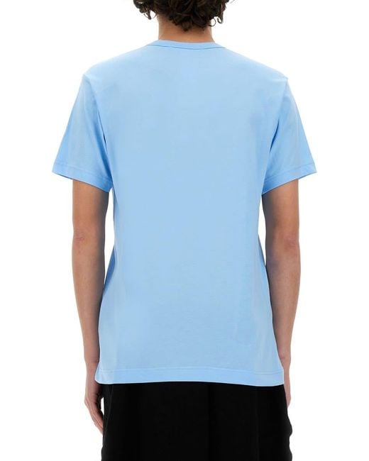 Comme des Garçons Blue Jersey T-Shirt for men