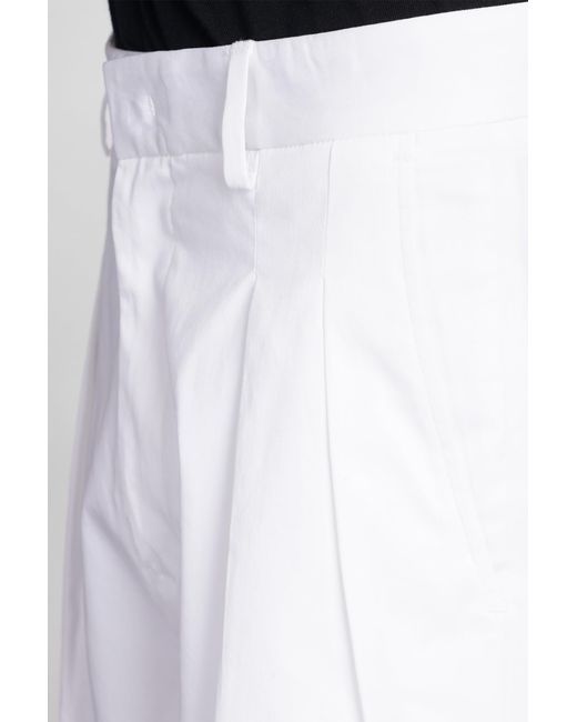 Low Brand White Miami Shorts for men