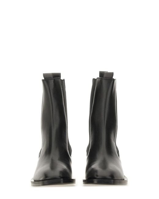 Aeyde Black Leather Boot Calf