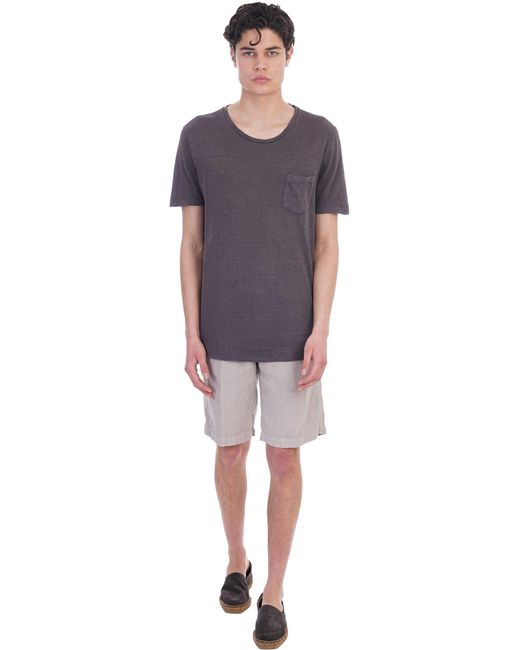 Massimo Alba Alicudi T-shirt In Linen 