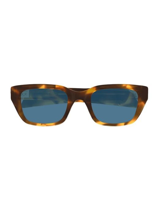 Bottega Veneta Blue Bv1393S Linea Ribbon Acetato Riciclato Sunglasses