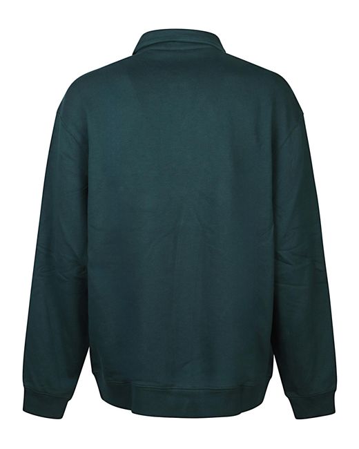 Carhartt Green Long Sleeves Logo Polo for men