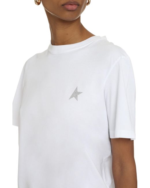 Golden Goose Deluxe Brand White Cotton Crew-Neck T-Shirt T-Shirts & Jerseys