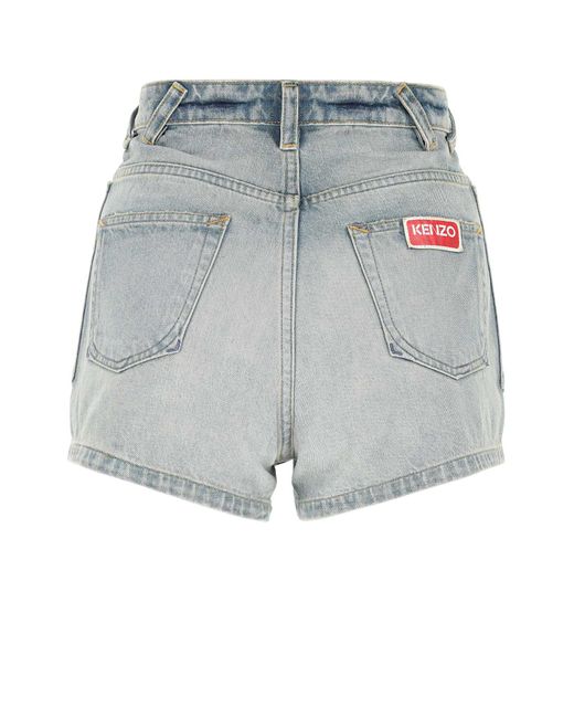 KENZO Blue Denim Shorts