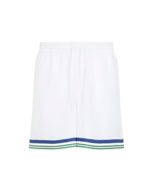 Casablanca White Drawstring Shorts for men