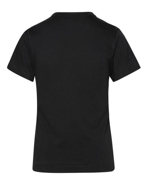 COMME DES GARÇONS PLAY Black Cotton T-Shirt