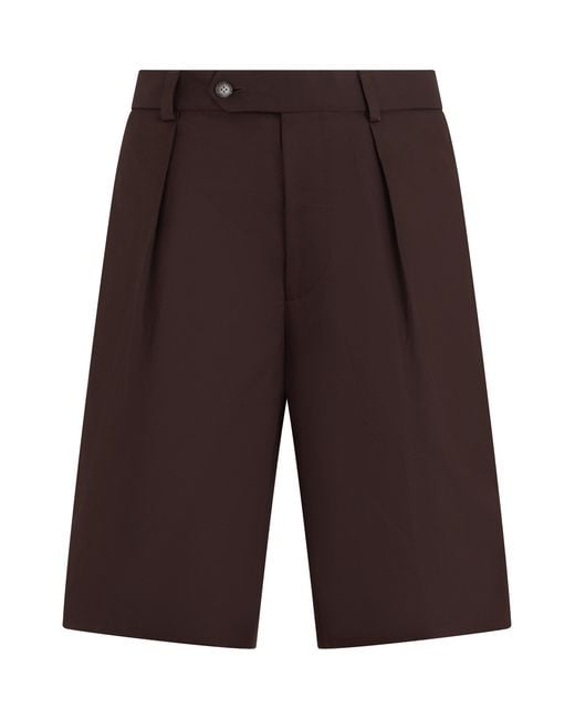 Boss Brown Shorts Cotton for men