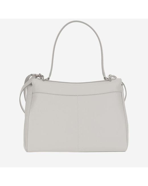 Balenciaga White Medium Rodeo Bag Calfskin Shoulder