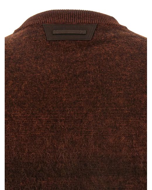 Berluti Brown Brushed Patina Sweater for men