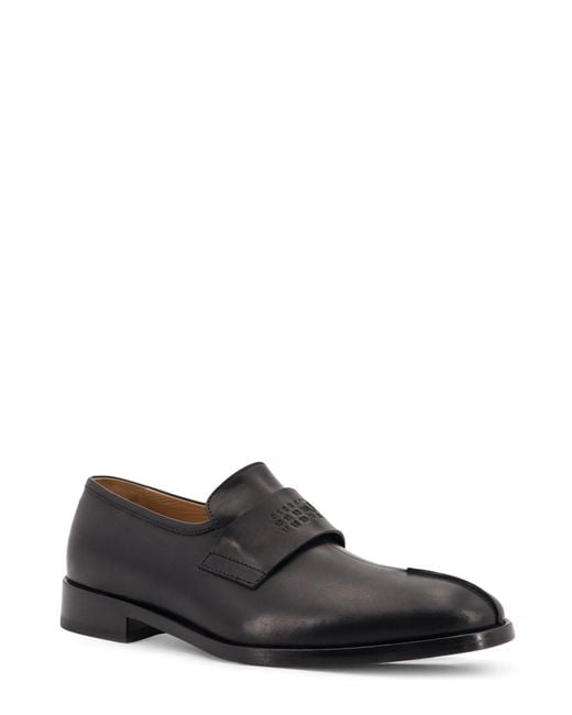 MM6 by Maison Martin Margiela Black Leather Loafers for men