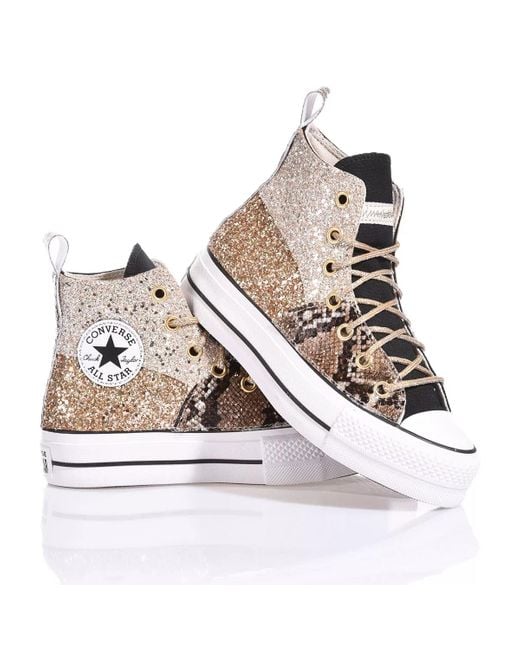 MIMANERA Multicolor Converse Platform Snake Tris Custom