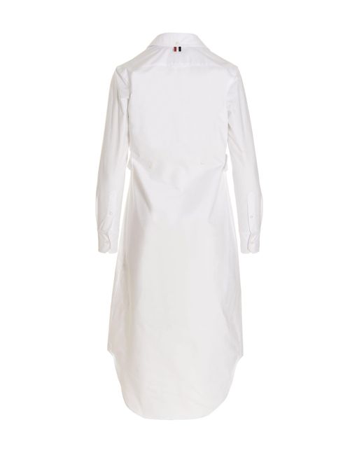 Thom Browne White Shirt Dress