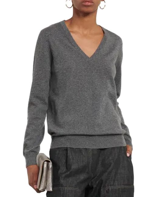 Brunello Cucinelli Gray Cashmere Sweater