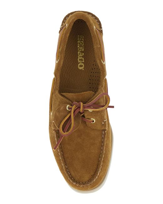 Sebago Brown Loafers Portland With Rounded Toe for men