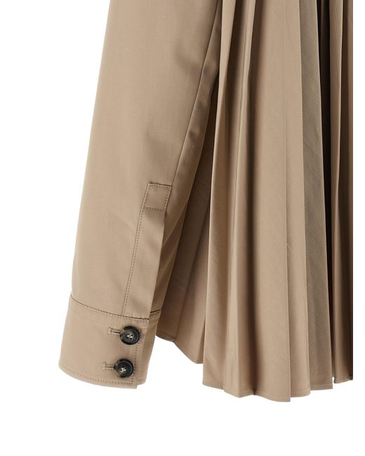 Sportmax Natural Polyester Coat