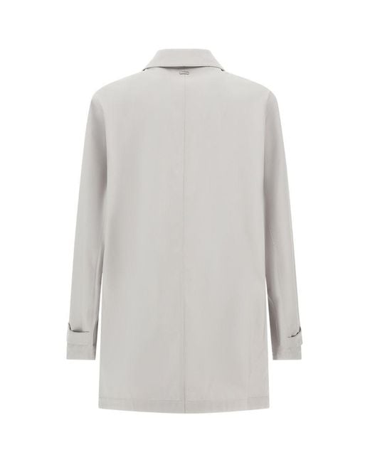 Herno Gray Wool Jacket Pearl for men