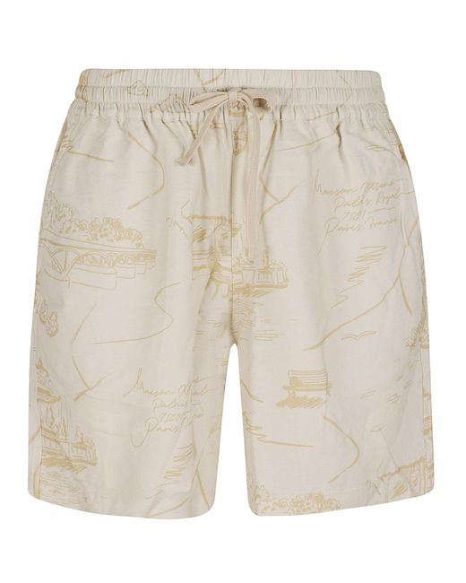Maison Kitsuné Natural Lightweight Shorts Viscose for men