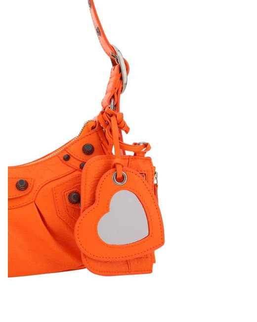 Balenciaga Orange Shoulder Bags