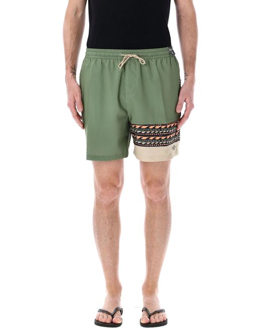 Billabong Green Burleigh Layback Boardshorts for men