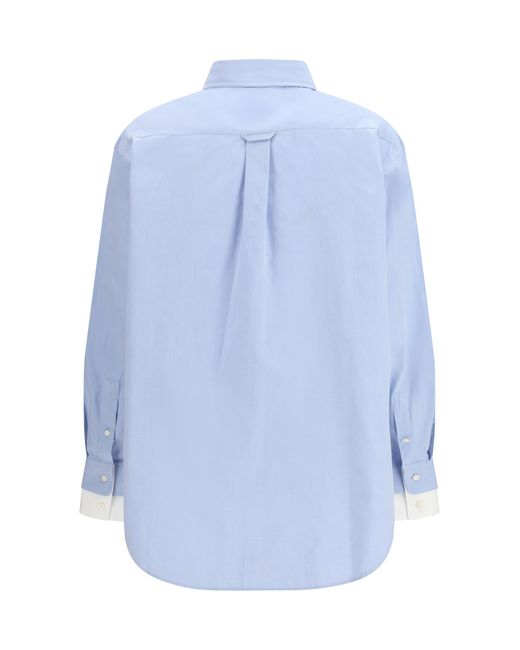 Acne Blue Button-Up Shirt Light- Cotton