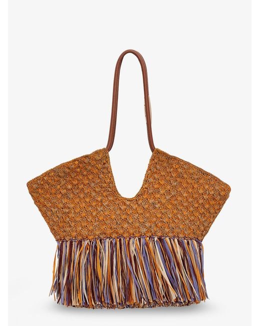 Zimmermann Brown Shoulder Bag Golden Time Raffia