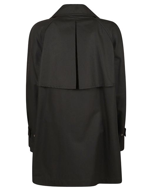 Fay Black Double-Breasted Short Coat