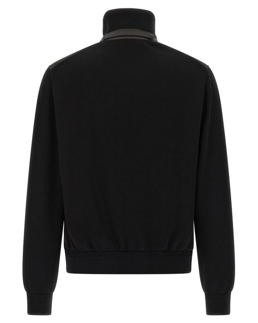 Tom Ford Black Merino Wool Bomber Jacket for men