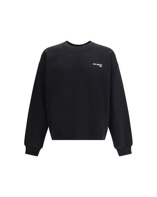 Axel Arigato Blue Cotton Sweatshirt With Logo for men