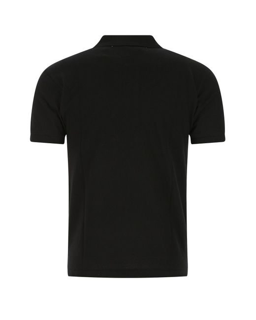 COMME DES GARÇONS PLAY Black Piquet Polo Shirt for men