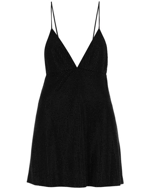 DSquared² Black Rhinestone Mini Dress