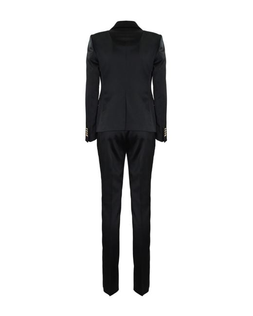Tagliatore Black Alicya Tuxedo Effect Suit
