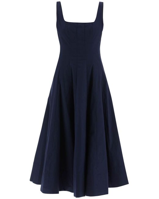 Staud Blue Wells Dress