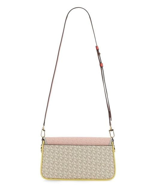 MICHAEL Michael Kors White Bag With Logo Pvc Shoulder