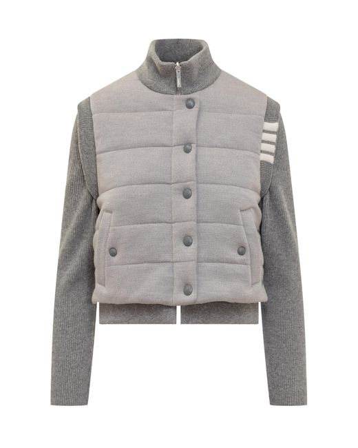 Thom Browne Gray Reversible Jacket