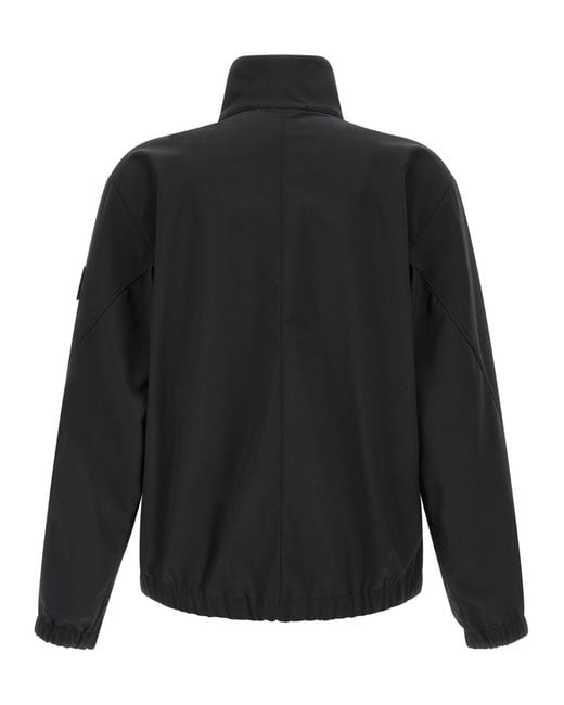 Stone Island Black Polyester Shell Jacket Clothing for men