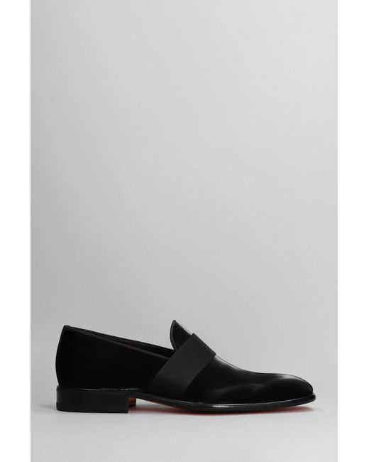 Santoni Isomer Loafers In Black Leather in Grey for Men | Lyst UK