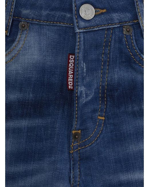 DSquared² Blue Shorts, Denim Cotton for men