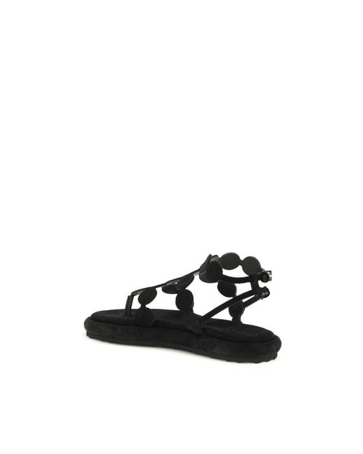 Pierre Hardy Black Calf Leather Bos Taurus Platform Sandals