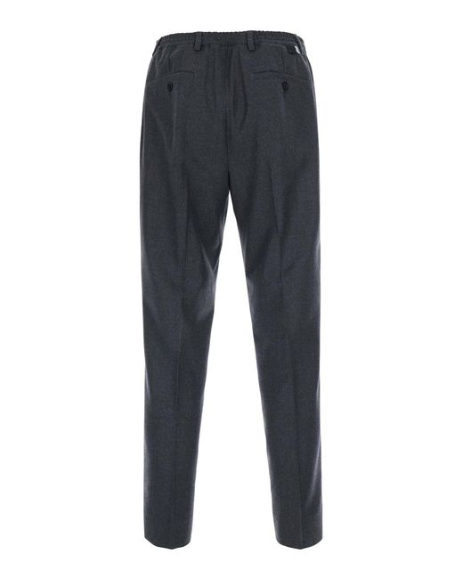 Low Brand Blue Straight-Leg Trousers Oversease Technical Fabric for men