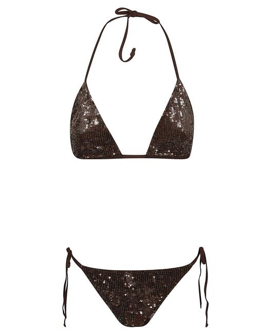 P.A.R.O.S.H. Brown Bikini Pa Ea Costume
