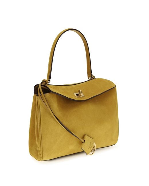Balenciaga Metallic Small Rodeo Handbag Calf Leather Bos Taurus Handbags