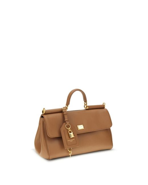 Dolce & Gabbana Brown My Sicily Handbag