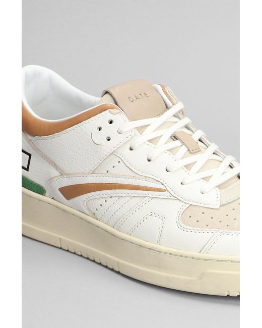Date White Torneo Sneakers for men