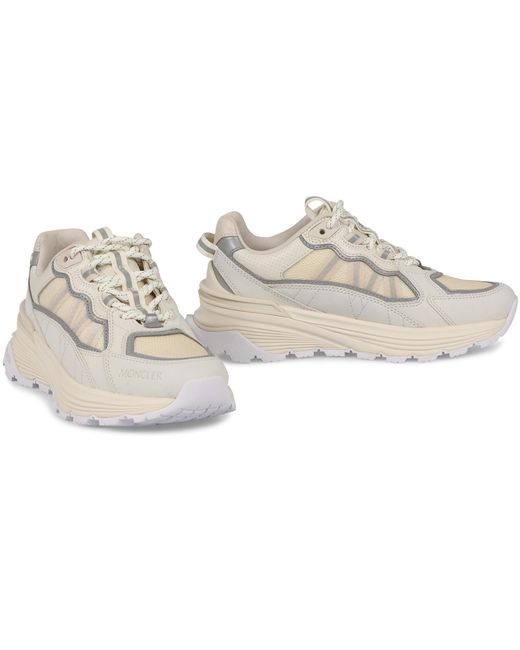 Moncler White Lite Low-Top Sneakers Polyamide Trainers