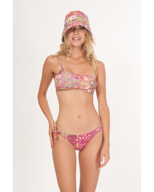 Miss Bikini Bikini Monospalla Con Laccetti in Pink - Save 1% | Lyst
