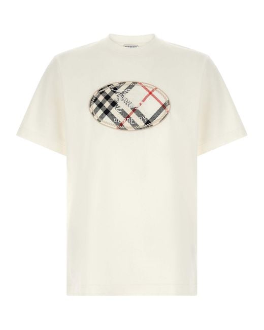 Burberry White 'Ryan' T-Shirt for men