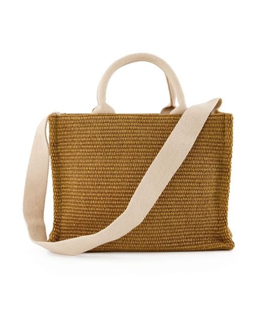 Marni Metallic Small Basket Shopper Bag