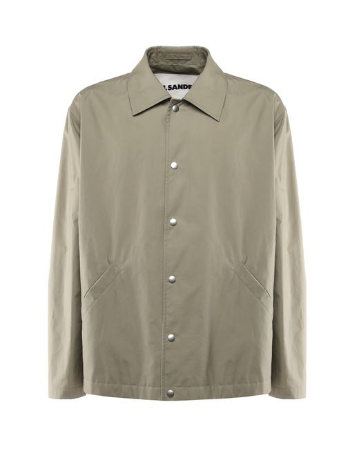 Jil Sander Green Logo Jacket for men